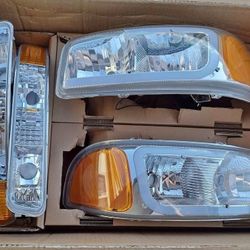 99-06 GMC Sierra | 00-06 Yukon/Yukon XL LED Headlights Faros Calaveras Micas Luces 