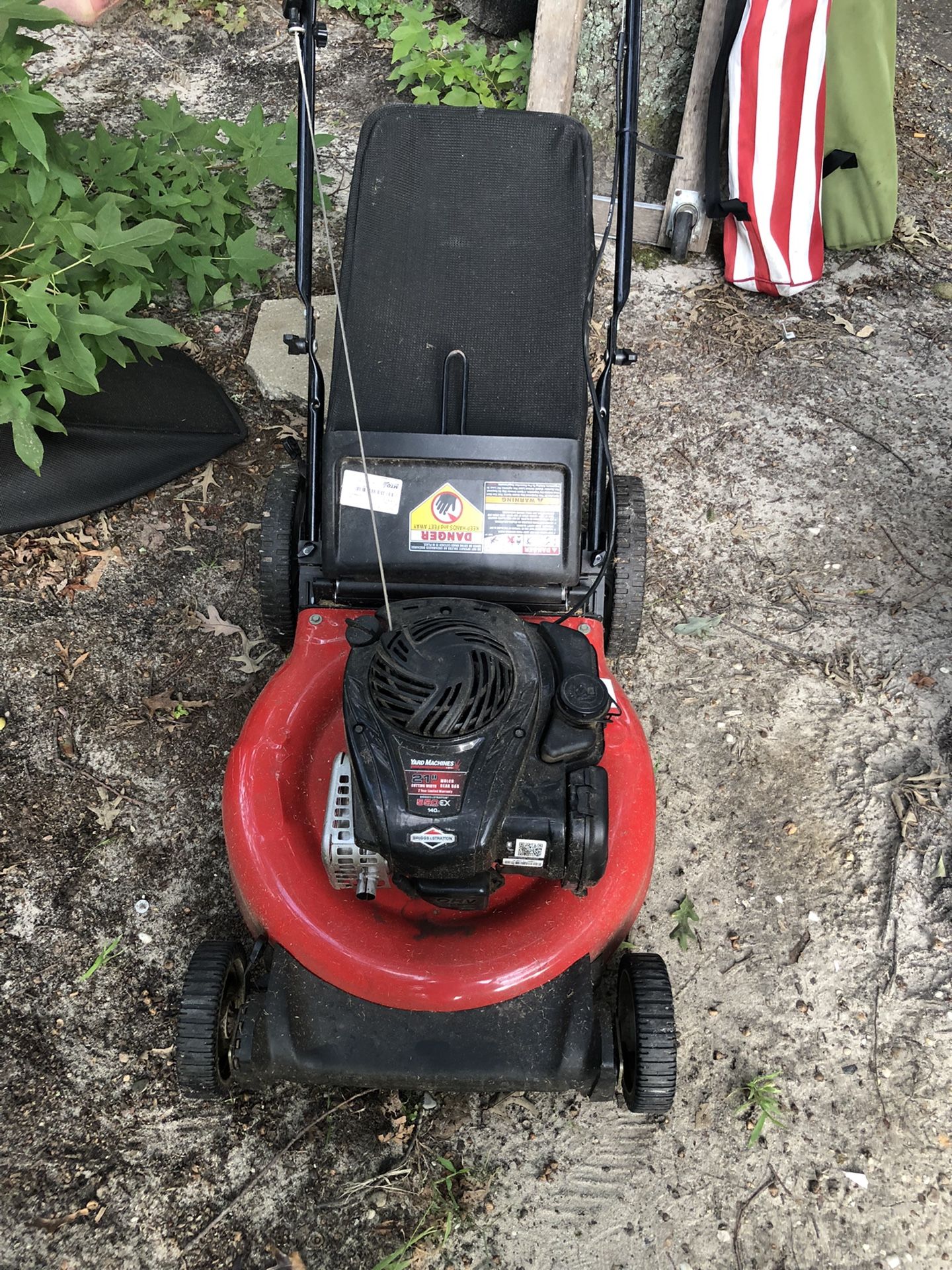 Yard Machines 550ex Rear Bag Push Mower Yard Machines Briggs And