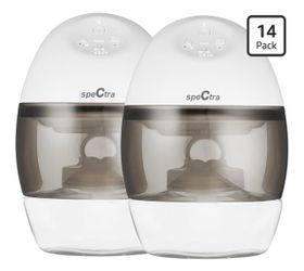 Spectra Baby Spectra Premier Wearable Breast Pump - Hands-Free Portable Breast Pump - Wireless - Comes with 24mm Flanges, Milk Container, 160mL Bottle