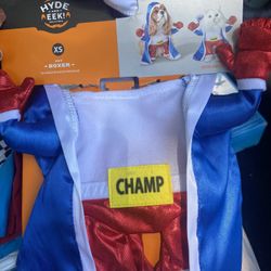 Extra small dog boxing costume