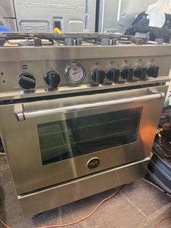 30” Bertazzony commercial slide in gas range stainless  steel