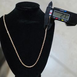 14K ROPE CHAIN