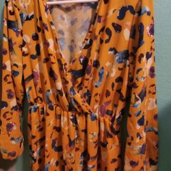 Beautiful Long Mustard Yellow Floral  Maxi Dress..size 14 Womens..light And Comfortable..like New! I 9