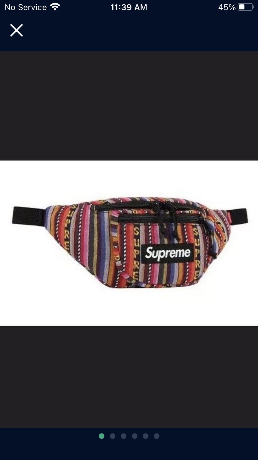 Supreme Woven Stripe Waist Bag,✅💯% Authentic ✅