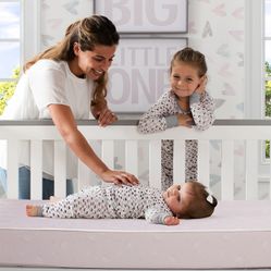 Serta Sertapedic Petals Fiber Core Crib and Toddler Mattress | Waterproof | Lightweight| GREENGUARD Gold Certified (Natural/Non-Toxic) 
