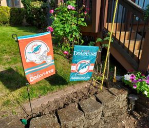 Miami Dolphins Garden Flags $10 apiece