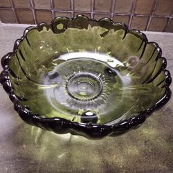 Vintage Indiana Glass Footed Bowl