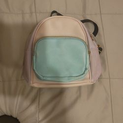 Claire's Pastel Colorblock Functional Backpack. 
