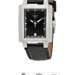 TISSOT T-Trend TXL Black Dial Black Leather Ladies Watch