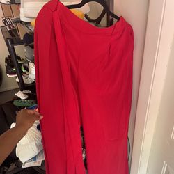 Red Plus Size Pants