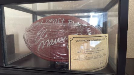 Signed NFL ball Eli Manning “#1 Draft pick”