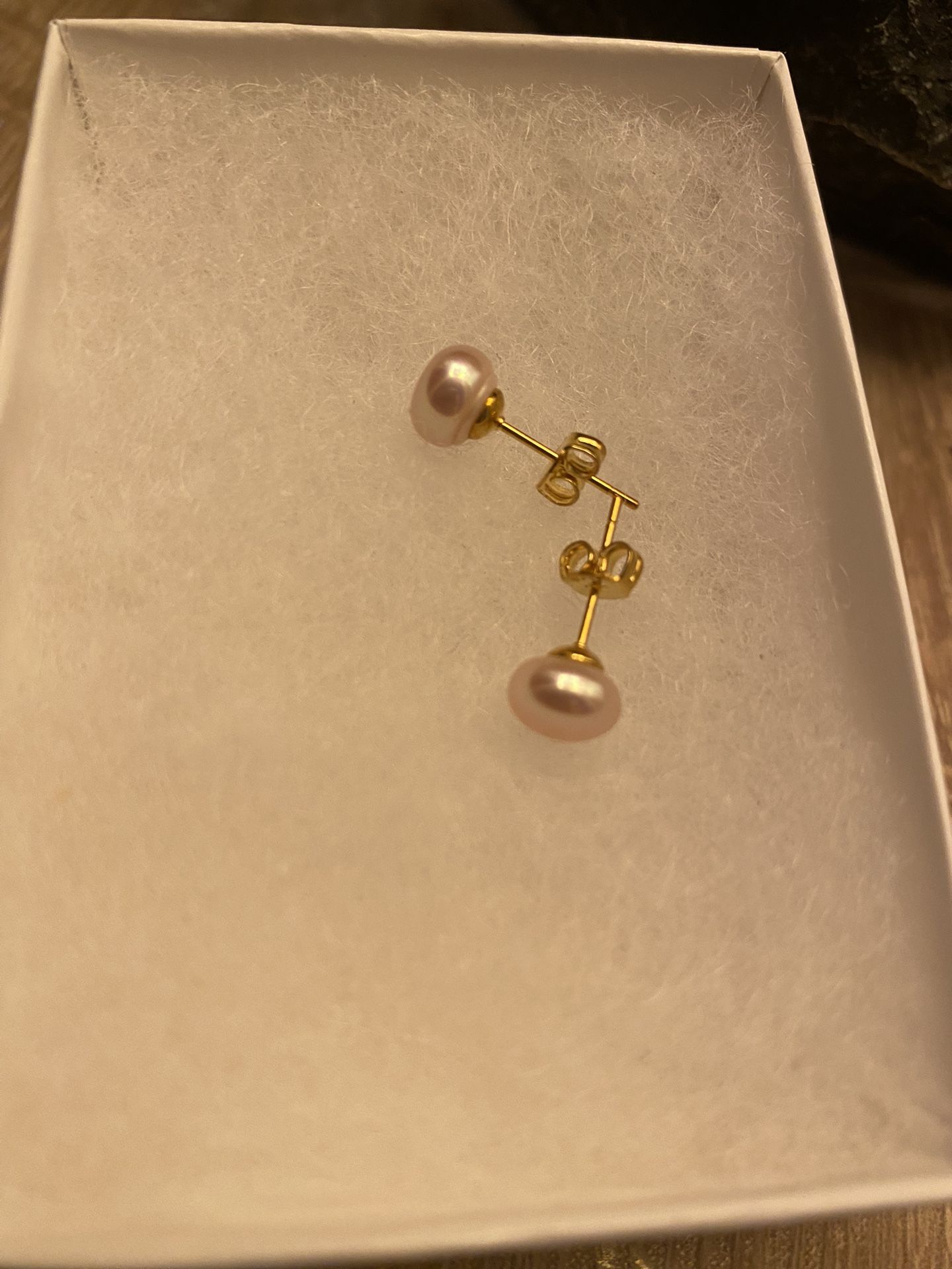 Pearl Earrings Light Pink