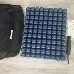 Proactive Protekt O2 Wheelchair Air Cushion 22x18x4 + Pump, Repair Kit, Cover