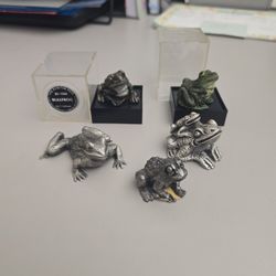 Pewter Frogs