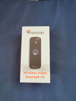 TOUCAN Wireless Video Doorbell Camera V3 with Chime – Battery Powered Smart Doorbell