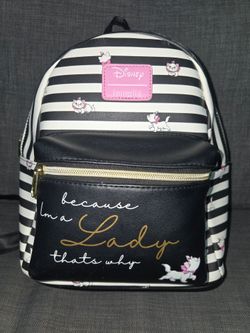 Loungefly Disney The Aristrocats Marie Stripe Mini Backpack
