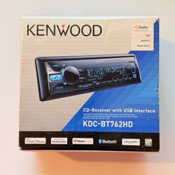 New  Kenwood KDC-BT762HD Bluetooth Car Stereo