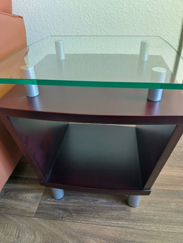 End Table-Glass Top