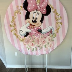 Backdrop Minnie with Arch Stand