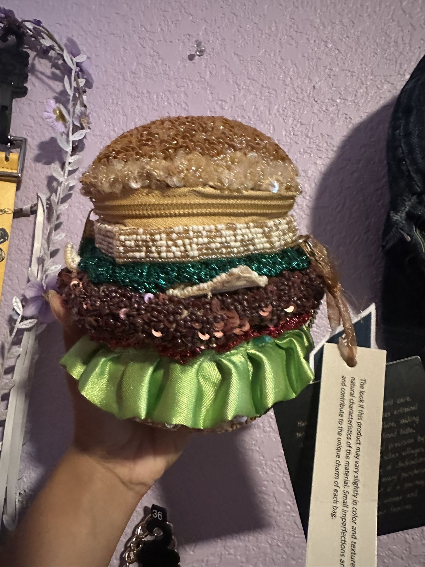 Made in India Beaded Burger Bag