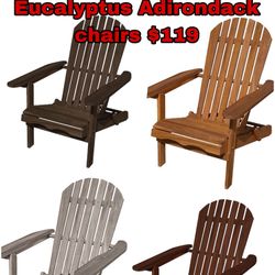 Wooden Foldable Adirondack Chairs 