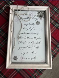 Christmas Wall Sign Decor