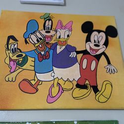 Mickey Mouse Clubhouse hand painted canvas