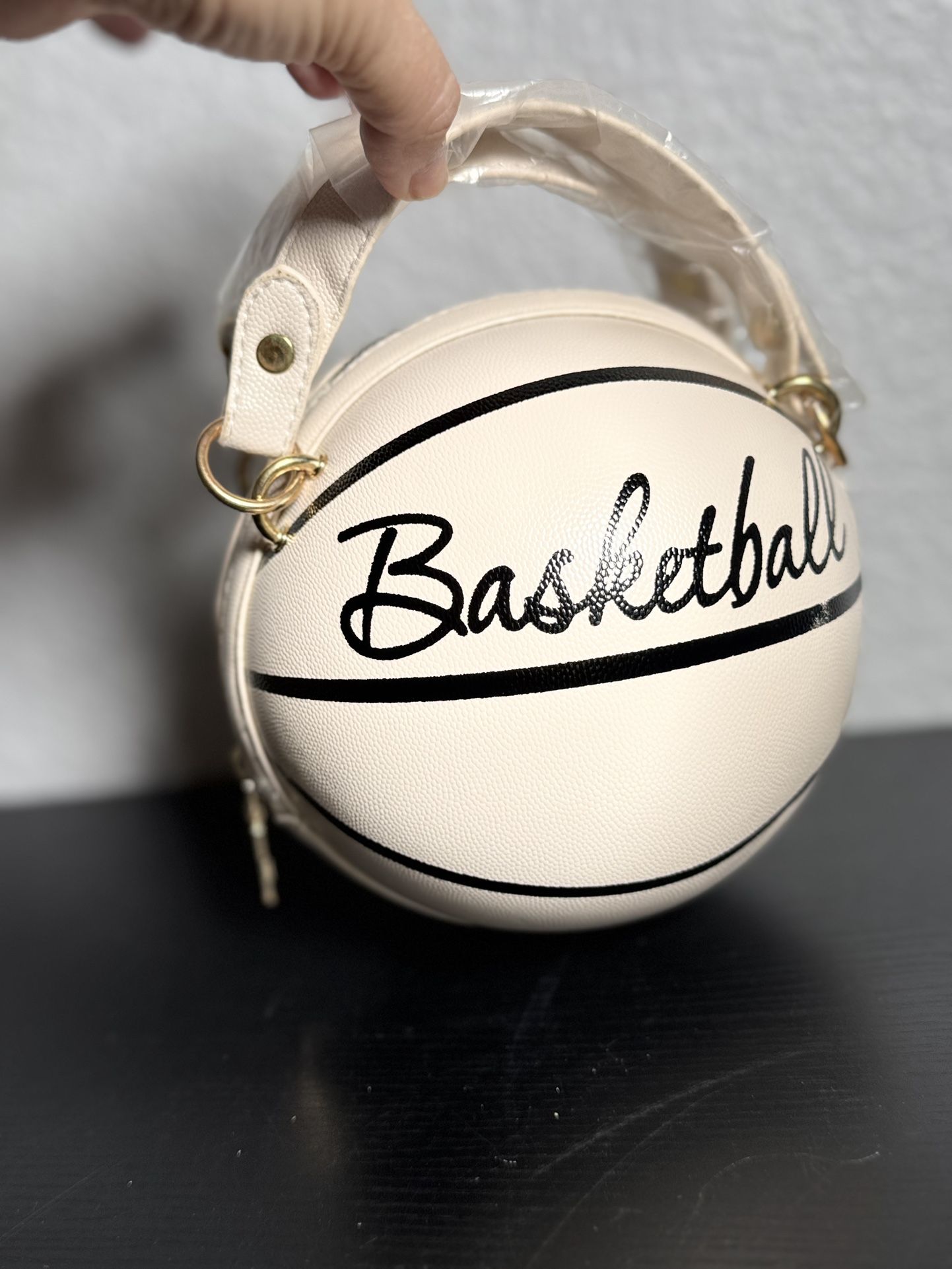 Basketball Shoulder Women Messenger Bag Purse Tote Mini Crossbody Round Handbag