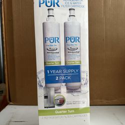 PUR  - Whirlpool 1/4 Turn - Refrigerator Replacement Water Filter - 2 Pieces