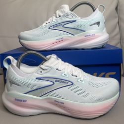 Brooks Glycerin 22 White Limpet Shell Athletic Running Shoes Women’s Size 8.5