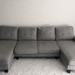 Light grey Sectional couch 