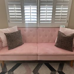 Pink futon 