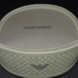 Emporio Armani Light Grey Soft Sunglasses Case Glasses Eyewear Protection Unisex