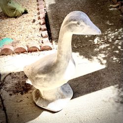 25-inch Cement Porch Goose Statue