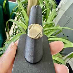 14k Blank Solid Ring 