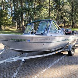 Alumnaweld Stryker Aluminum Boat Mercury Motors Trailer And Titles 