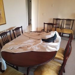 Mahogany Dinner Table 