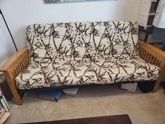 Solid wood futon
