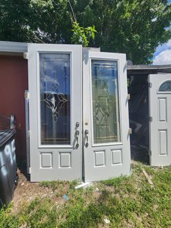 Use 8 Feet Double Door Impact No Frame  36 36 × 95