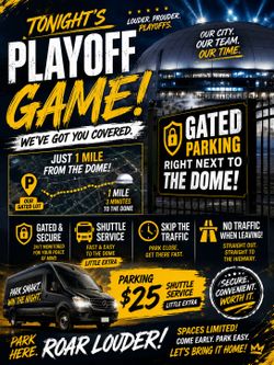 Playoff game parking