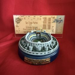 Qualcomm Stadium 1(contact info removed) Replica With Last Padres Game 9/28/03