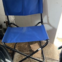 Blue folding camping / fishing chair 