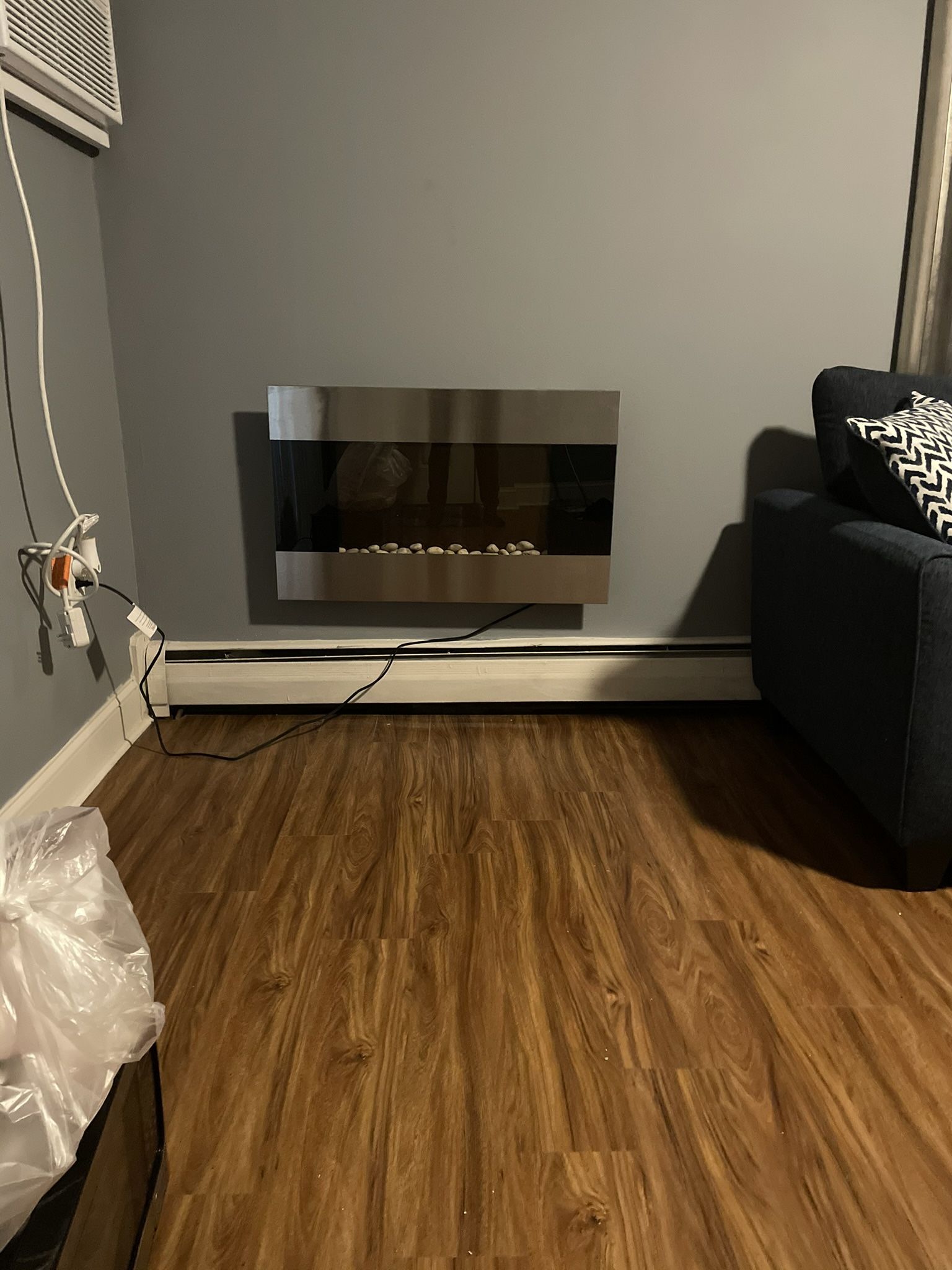 Stainless Steel Electric Fireplace/ Heater