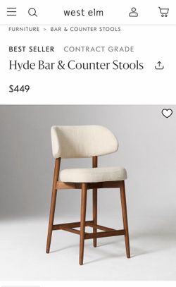 Barstool west elm.