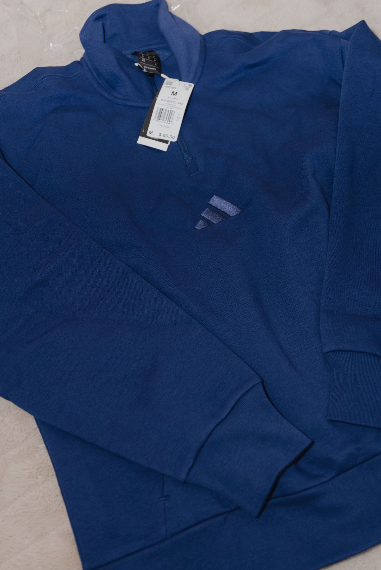 Adidas Quarter-Zip Fleece (Men’s M) – Brand New with Tags