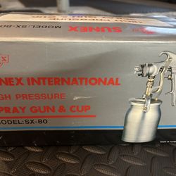 New : Sunex High Pressure Paint Sprayer : Model :SX - 80