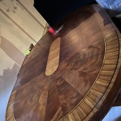 Oval Wooden Table