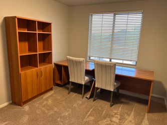 5-Shelf Combo Bookcase/Desk