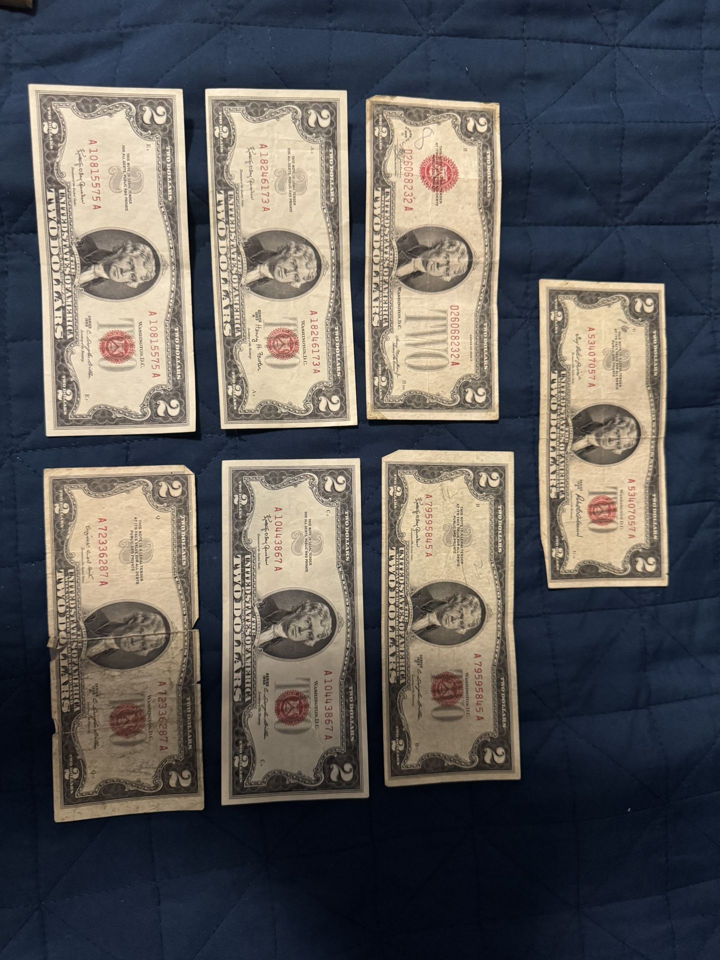 Red $2 Bill Collection