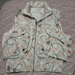 Nwt Womens Xs Oversized Fp Movement Free People Off The Grid Printed Ivy Floral Vest 